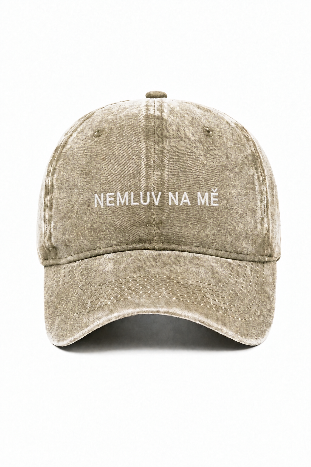 Béžová kšiltovka NEMLUV NA MĚ