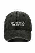 Modrá kšiltovka CHYTNU RUPLA, DÁM TI PLESK.