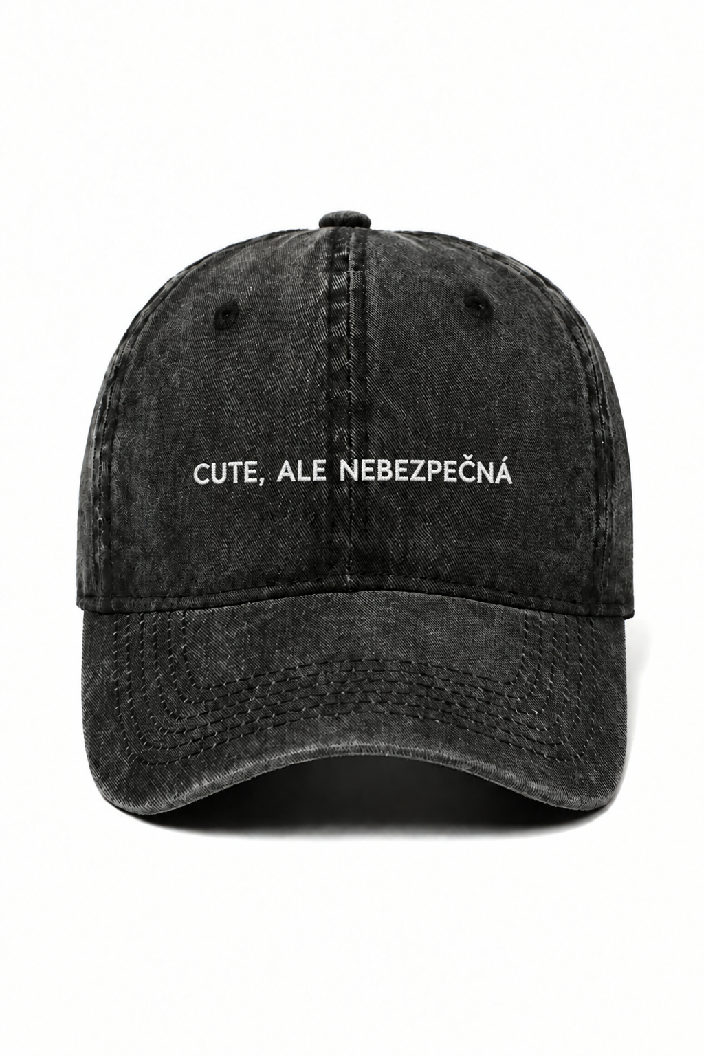 Modrá kšiltovka CUTE, ALE NEBEZPEČNÁ