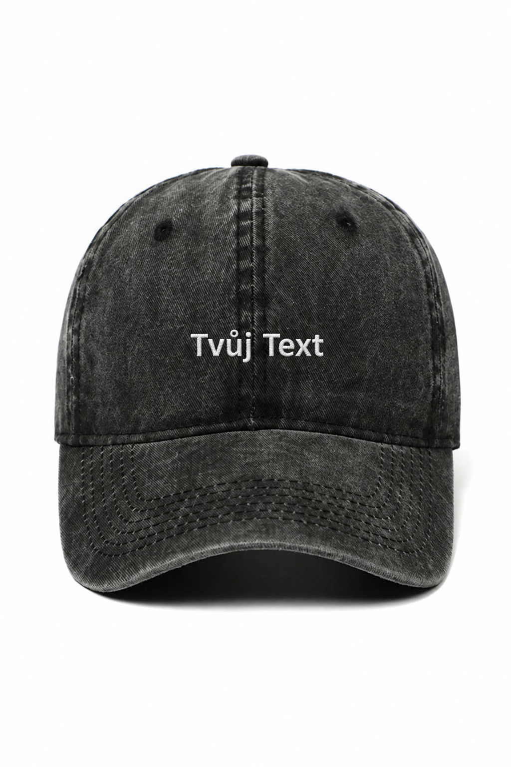 Modrá kšiltovka s výšivkou Tvůj Text