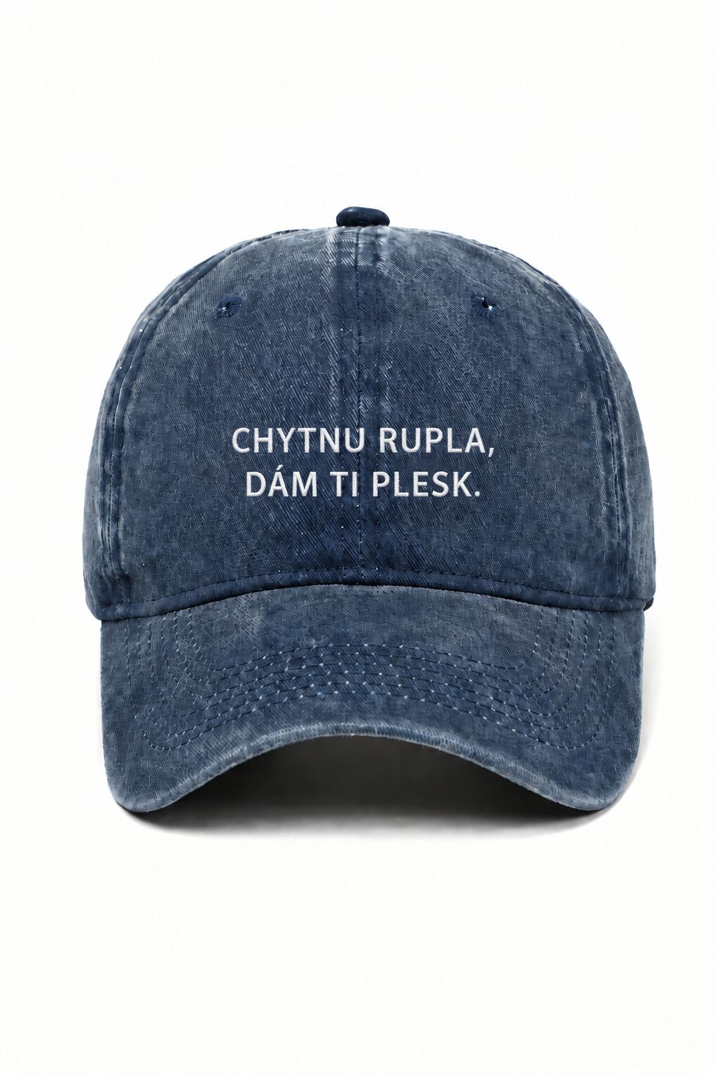 Růžová kšiltovka CHYTNU RUPLA, DÁM TI PLESK.