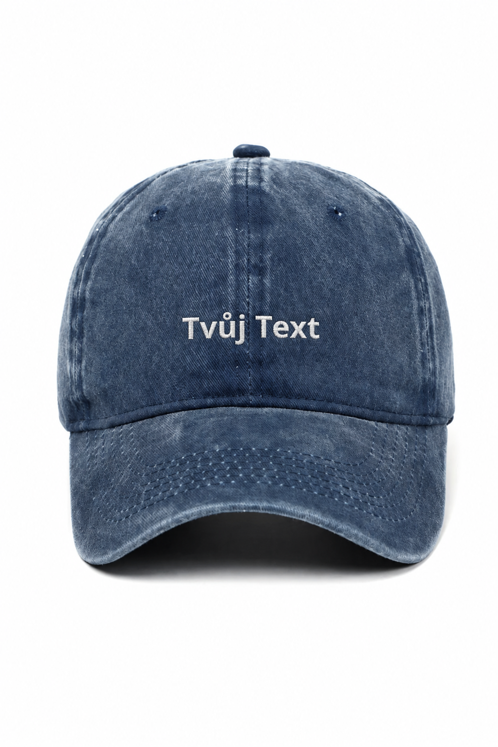 Růžová kšiltovka s výšivkou Tvůj Text